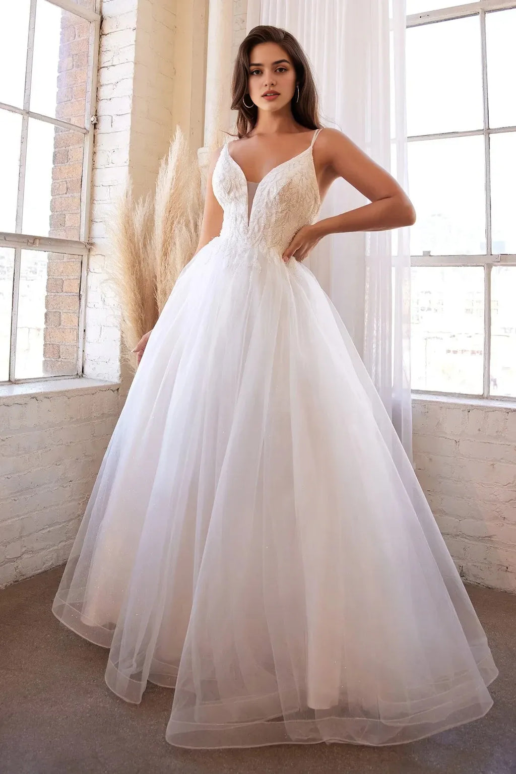 Enchanting Ball Gown Sweetheart Spaghetti Strap Open Back Floor Length Prom Dress