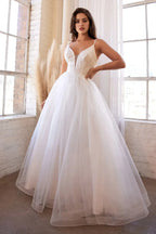 Enchanting Ball Gown Sweetheart Spaghetti Strap Open Back Floor Length Prom Dress