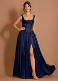Enchanting Ballgown Square Neck Sleeveless Lace Up Back Floor Length For Sale Prom Dress