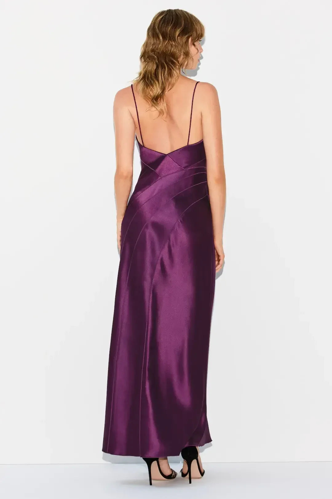 Enchanting Sheath Asymmetric Neck Sleeveless Open Back Side Slit Plus Size Floor Length Prom Dress