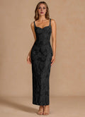Enchanting Sheath Sweetheart Spaghetti Strap Open Back Midi Length For Women Prom Dress