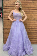 Ethereal A-Line Spaghetti Strap Prom Dress