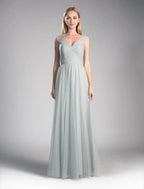 Ethereal A-Line Sweetheart Illusion Cap Sleeve Closed Back Floor Length Prom Dress