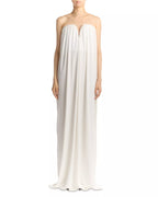 Ethereal Column Strapless Sweetheart Open Back Floor Length For Adults Prom Dress