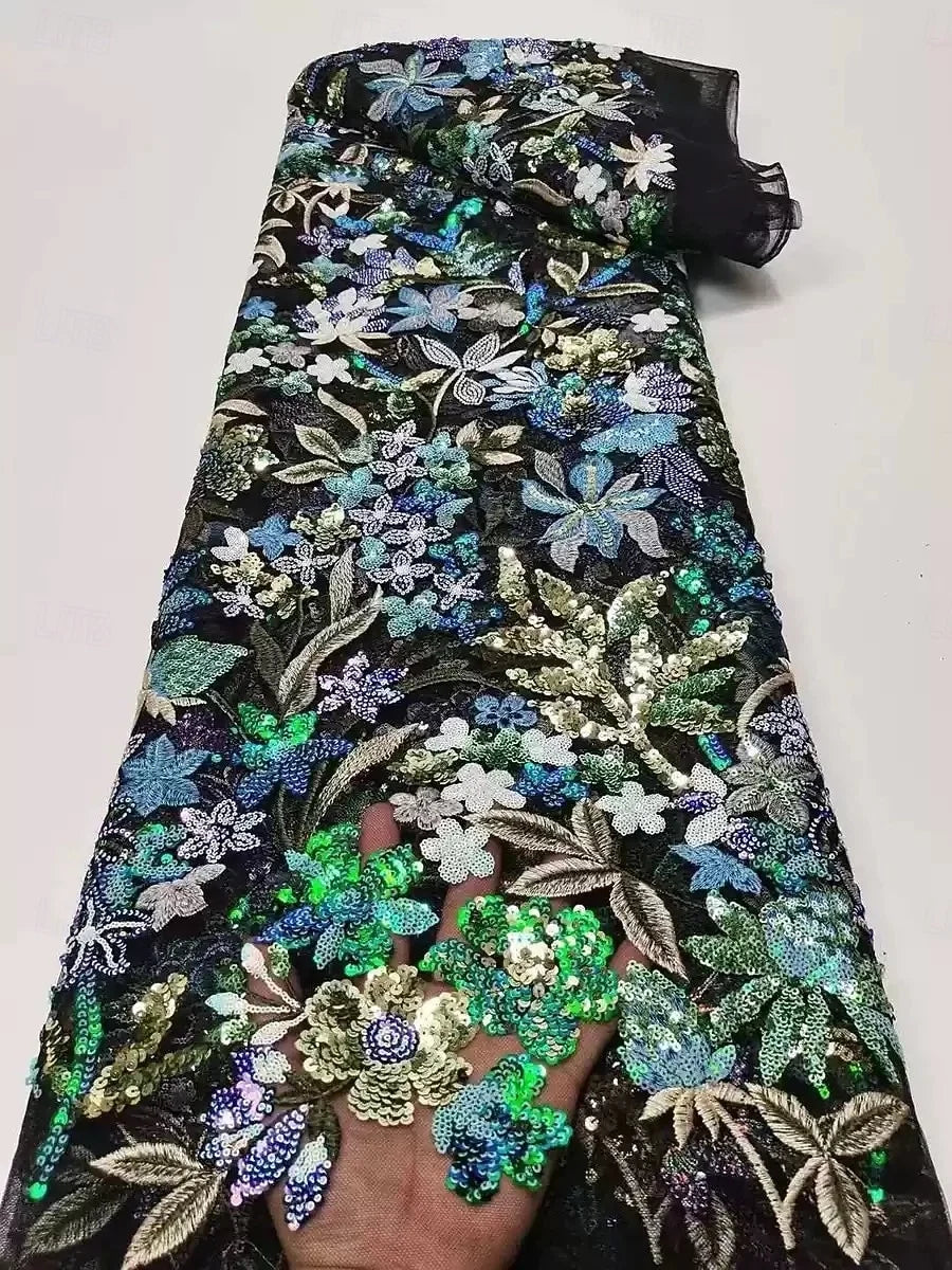 Exquisite Mermaid Sleeveless Boat Neck Flower Floor-Length Mother Of The Bride Dress