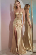 Exquisite Mermaid/Trumpet Spaghetti Straps Sleeveless Sweep/Brush Train Prom Dress