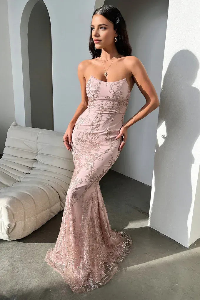 Exquisite Mermaid/Trumpet Sweetheart Sleeveless Pleated Floor-Length Prom Dress