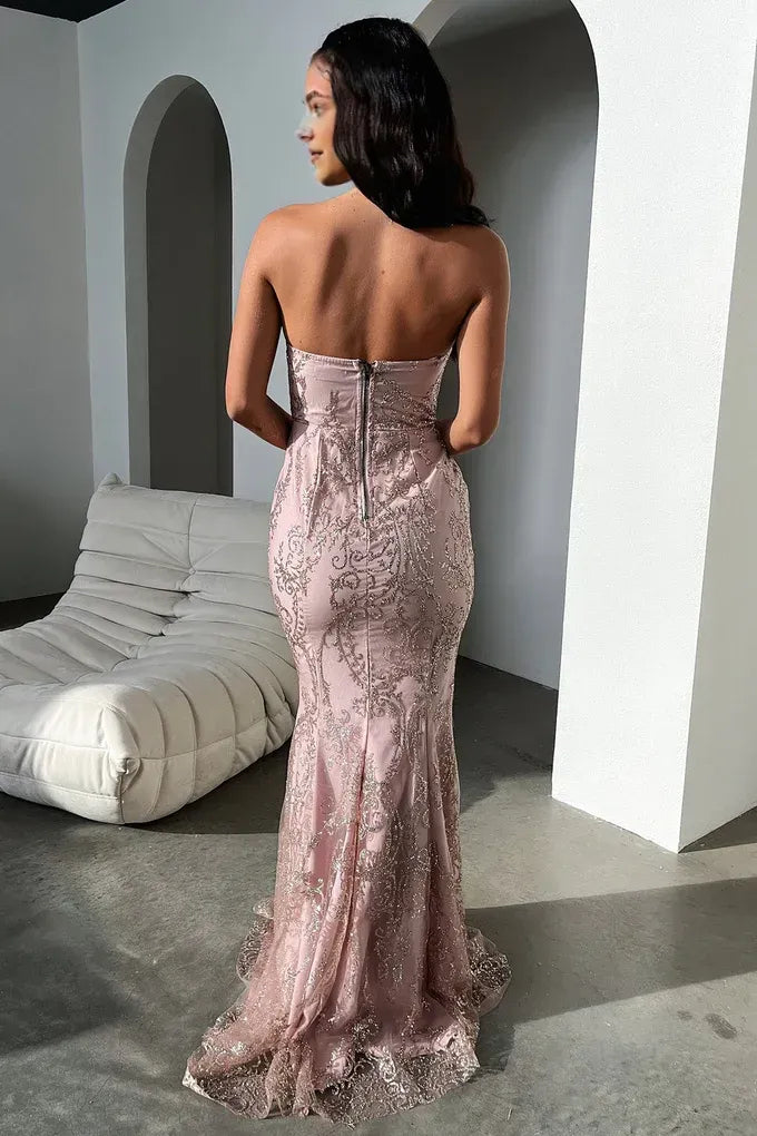 Exquisite Mermaid/Trumpet Sweetheart Sleeveless Pleated Floor-Length Prom Dress