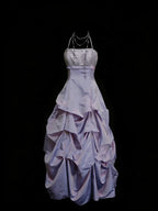 Fairy A-Line Strapless Sweetheart Sleeveless Zip Back Floor-Length Homecoming Dress