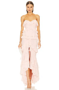 Fashion Mermaid Strapless Sleeveless Open Back Floor Length Evening Dress