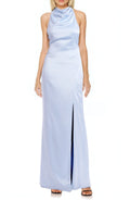 Fashion Sheath Halter Neck Sleeveless Tie Back Floor Length Evening Dress