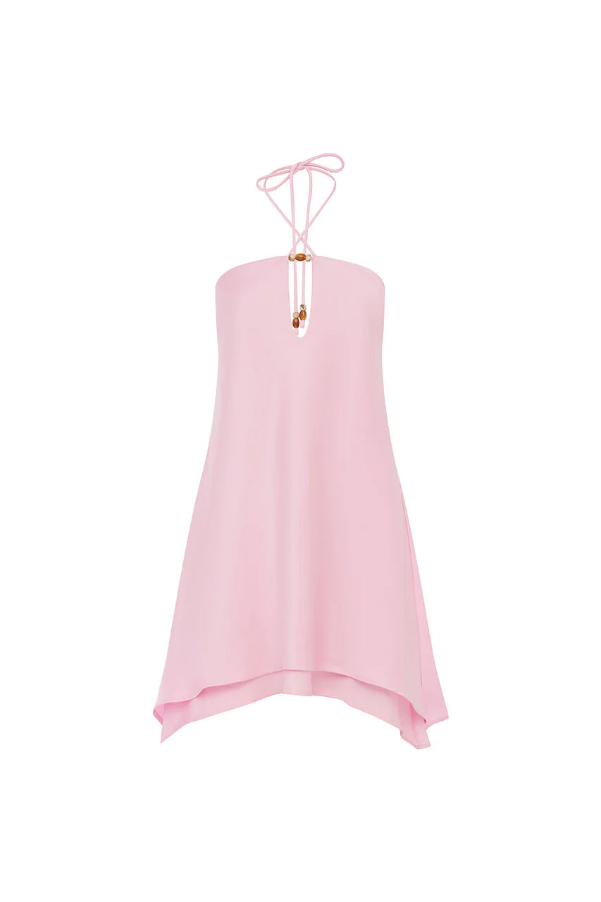 Fashion A-Line Halter Neck Sleeveless Tiered Short-Mini Homecoming Dress