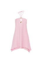 Fashion A-Line Halter Neck Sleeveless Tiered Short-Mini Homecoming Dress