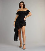 Fashion A-Line Off-the-shoulder Sleeveless Backless Short-Mini Homecoming Dresses