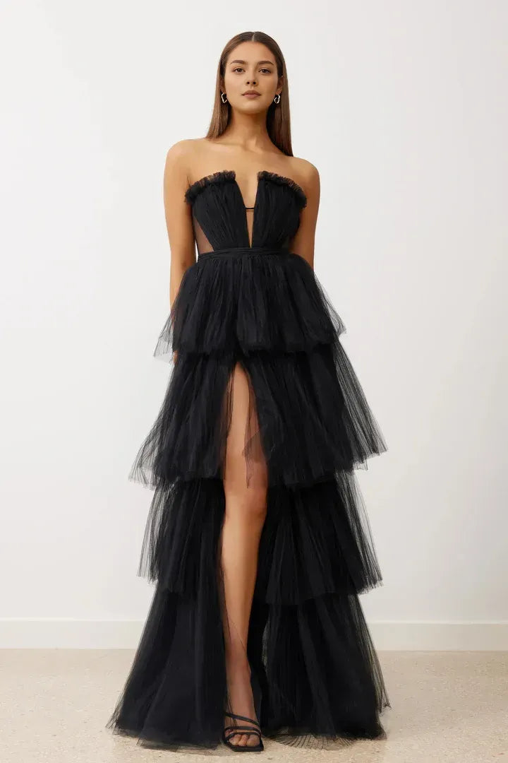 Fashion A-Line Off the Shoulder Sleeveless Floor-Length Prom Dress