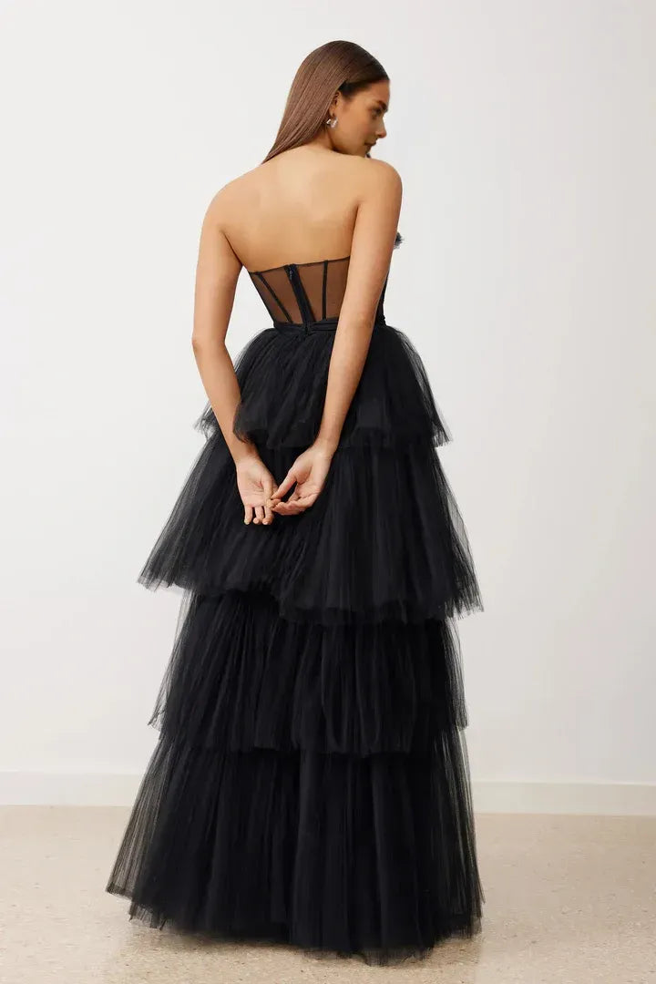 Fashion A-Line Off the Shoulder Sleeveless Floor-Length Prom Dress
