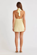 Fashion A-Line/Princess Asymmetrical Halter Neck Sleeveless Backless Short-Mini Homecoming Dress