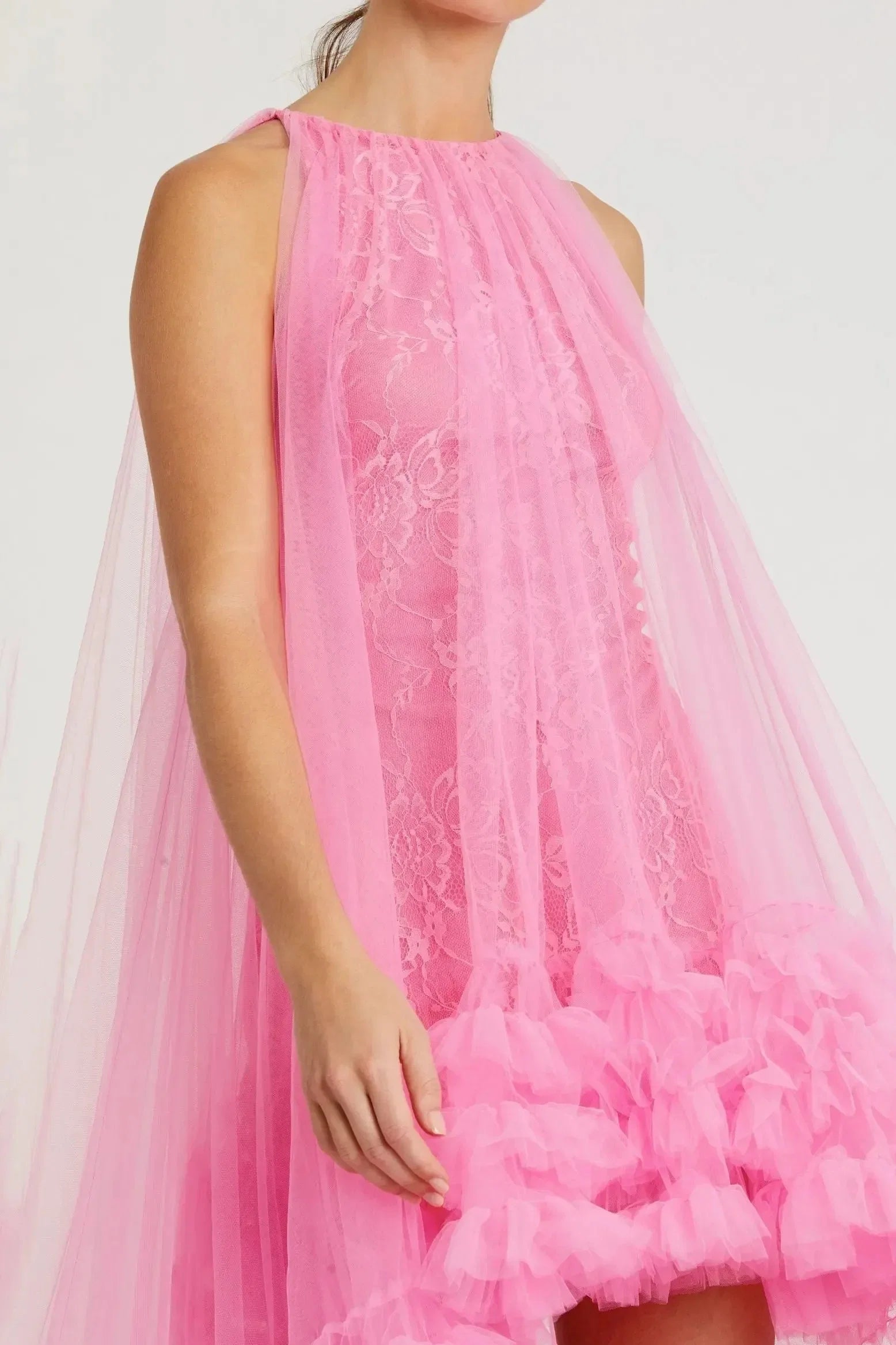 Fashion A-Line/Princess Cold Shoulder Sleeveless Zipper Up Floor-Length Prom Dress