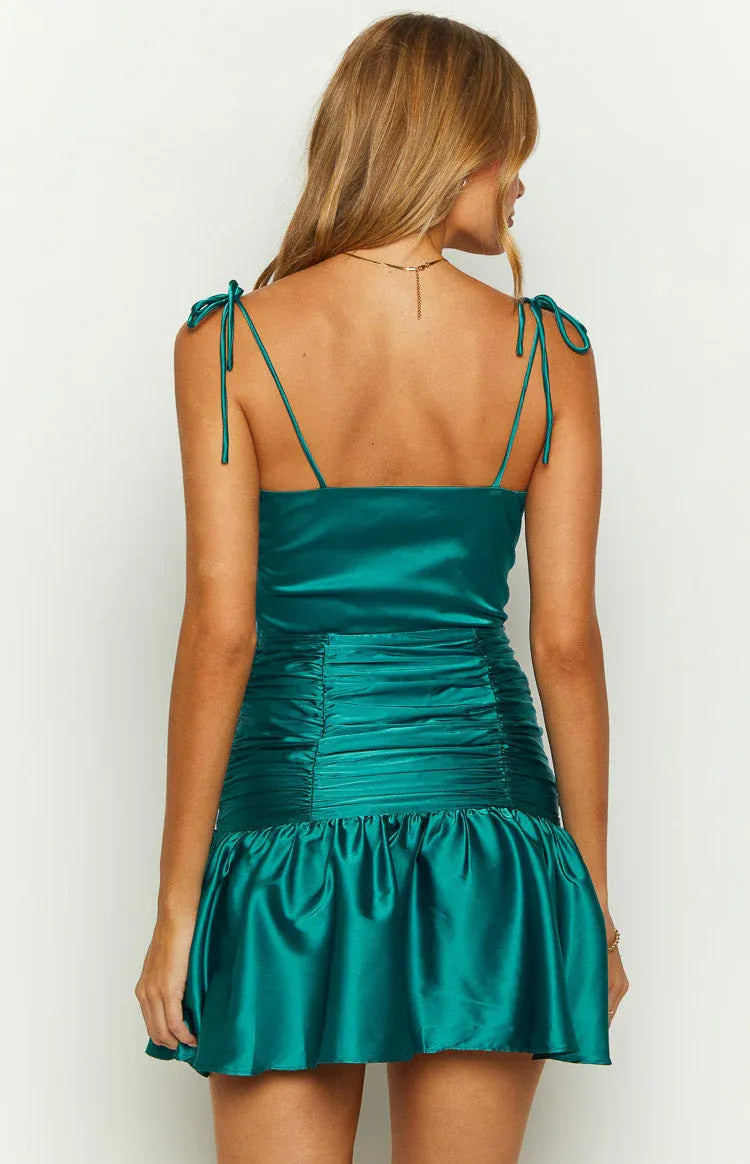 Fashion A-Line/Princess Cowl Neck Sleeveless Backless Above Knee Homecoming Dress