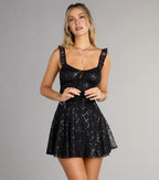 Fashion A-Line/Princess Ruffle Straps Sleeveless Backless Short-Mini Homecoming Dresses