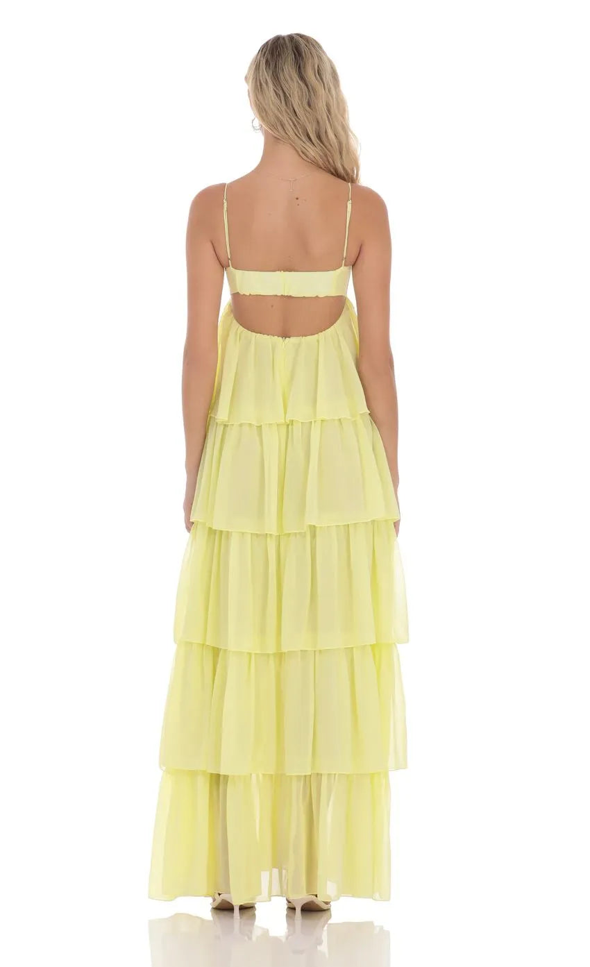 Fashion A-Line/Princess Spaghetti Straps Sleeveless Backless Floor-Length Prom Dress