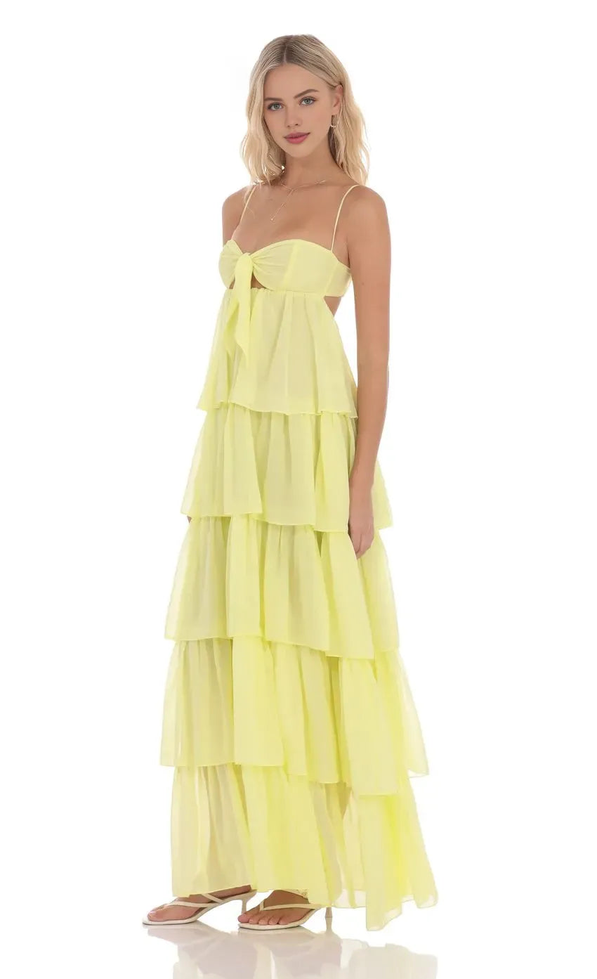 Fashion A-Line/Princess Spaghetti Straps Sleeveless Backless Floor-Length Prom Dress