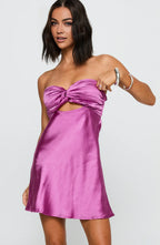 Fashion A-Line/Princess Strapless Sleeveless Backless Short-Mini Homecoming Dress