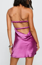 Fashion A-Line/Princess Strapless Sleeveless Backless Short-Mini Homecoming Dress