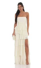 Fashion A-Line/Princess Strapless Sleeveless Up Floor-Length Prom Dress