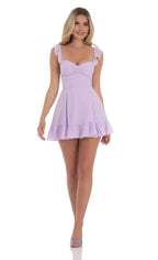 Fashion A-Line Ruffle Strap Sleeveless Up Short-Mini Homecoming Dress