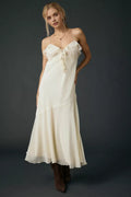 Fashion A-Line Spaghetti Straps Sleeveless Ankle-Length Prom Dress