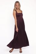 Fashion A-Line Square Neck Sleeveless Floor-Length Prom Dress