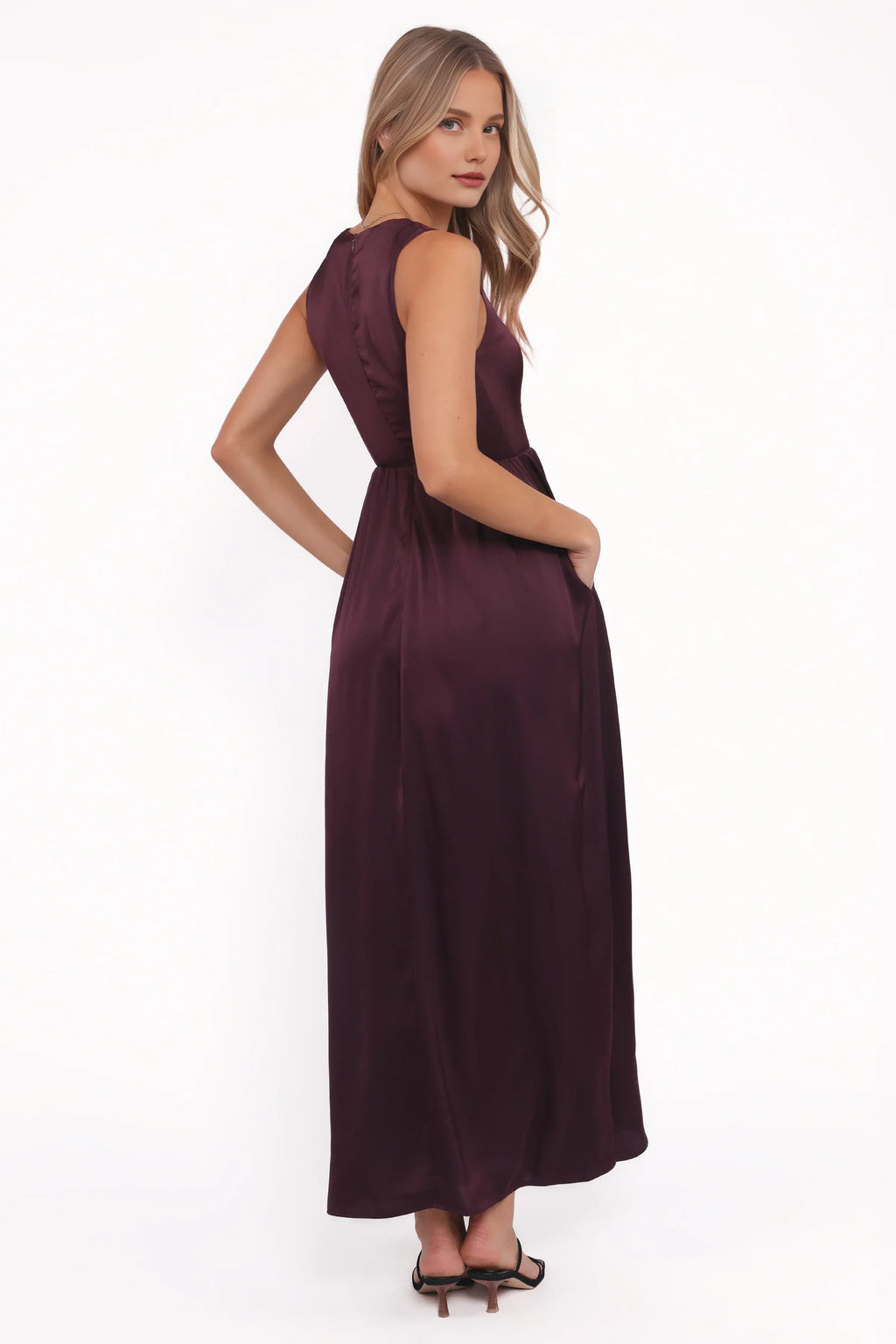 Fashion A-Line Square Neck Sleeveless Floor-Length Prom Dress