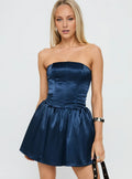 Fashion A-Line Strapless Sleeveless Short-Mini Homecoming Dress