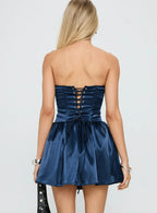 Fashion A-Line Strapless Sleeveless Short-Mini Homecoming Dress