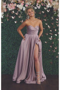 Fashion A-line Off the Shoulder Sleeveless Backless Floor-Length Prom Dress