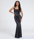 Fashion Mermaid Square Neck Sleeveless Open Back Floor-Length Prom Dress