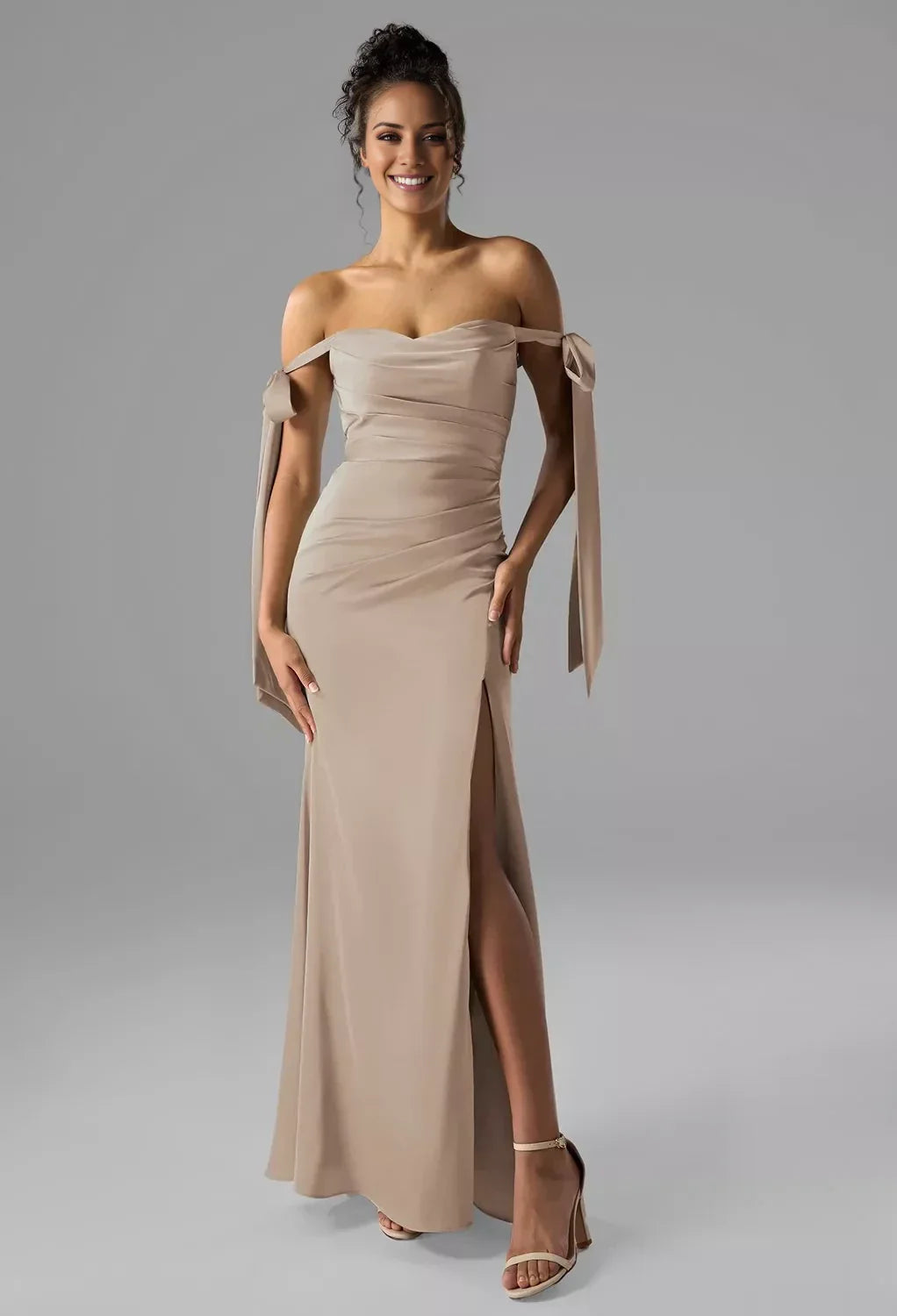Fashion Mermaid Sweetheart Neckline Sleeveless Side Slit Floor Length Bridesmaid Dresses