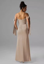 Fashion Mermaid Sweetheart Neckline Sleeveless Side Slit Floor Length Bridesmaid Dresses