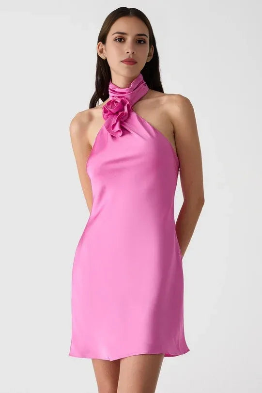 Fashion Sheath/Column Cold Shoulder Sleeveless Open Back Short-Mini Homecoming Dress