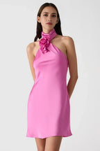 Fashion Sheath/Column Cold Shoulder Sleeveless Open Back Short-Mini Homecoming Dress