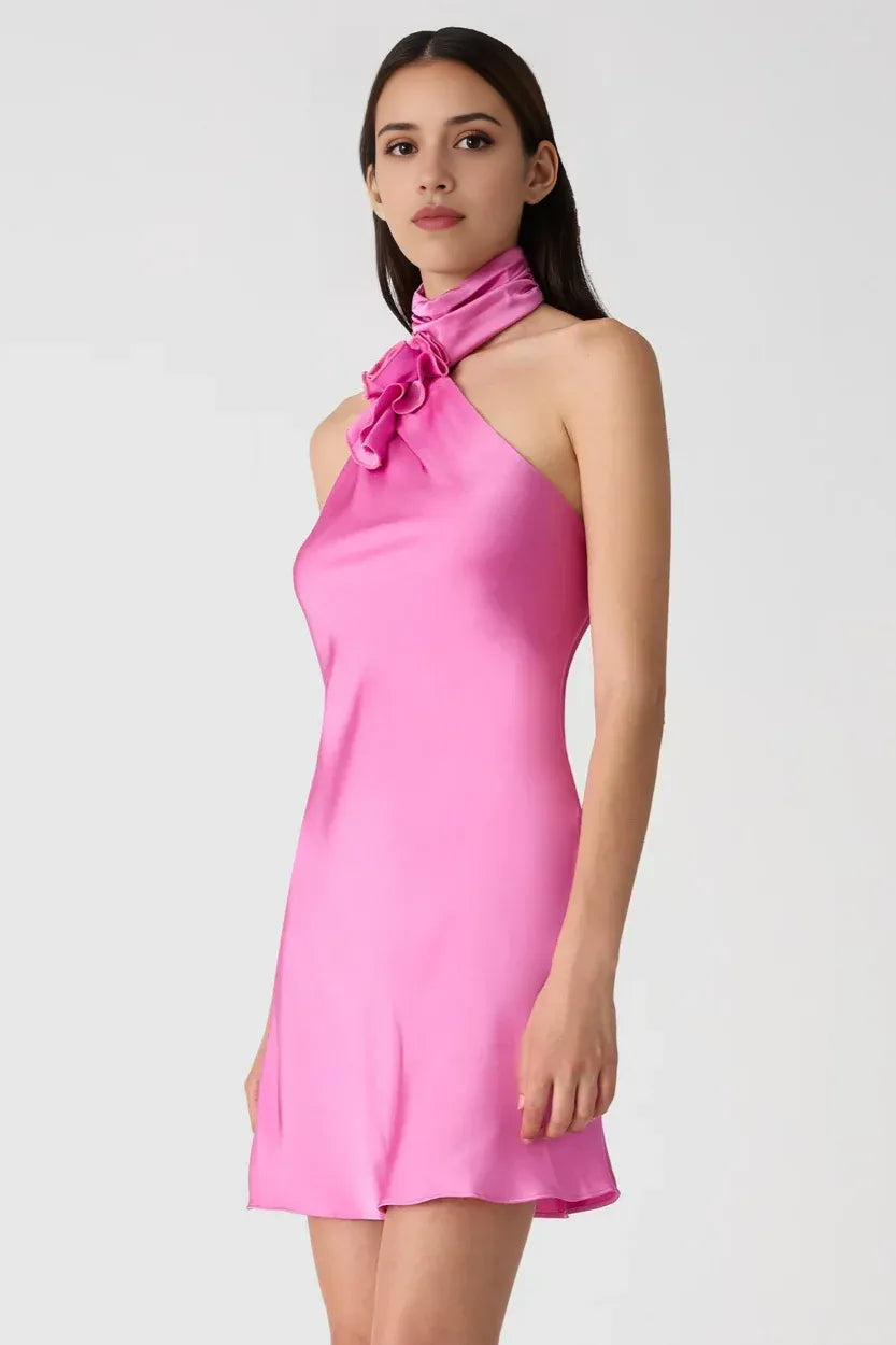 Fashion Sheath/Column Cold Shoulder Sleeveless Open Back Short-Mini Homecoming Dress