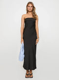 Fashion Sheath/Column Strapless Neck Sleeveless Backless Ankle-Length Prom Dress