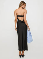 Fashion Sheath/Column Strapless Neck Sleeveless Backless Ankle-Length Prom Dress