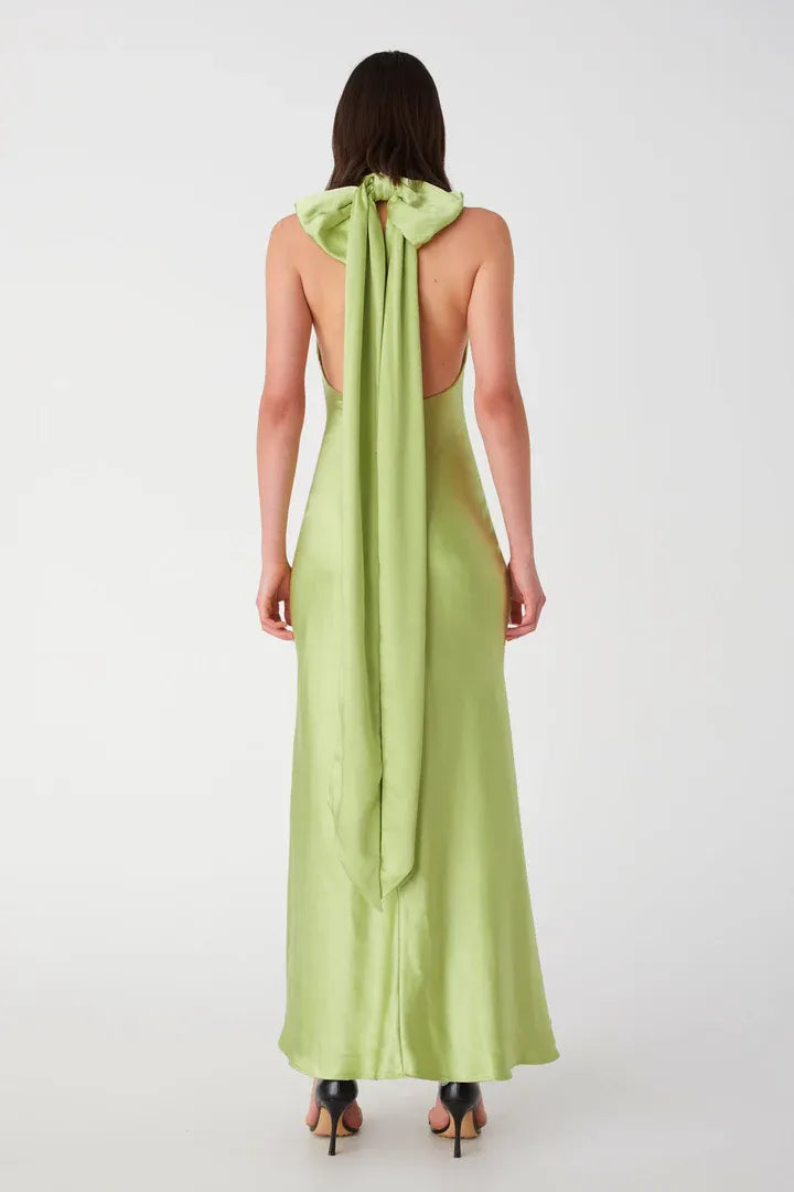 Fashion Sheath High Neck Sleeveless Floor-Length Prom Dress