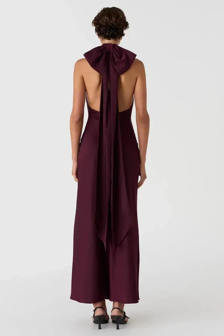 Fashion Sheath High Neck Sleeveless Floor-Length Prom Dress
