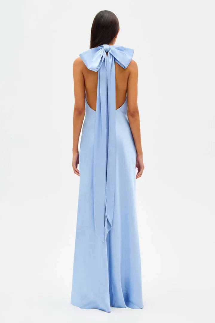 Fashion Sheath High Neck Sleeveless Floor-Length Prom Dress