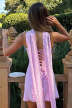 Fashion Sheath Scoop Neck Sleeveless Up Short-Mini Homecoming Dress