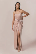 Fashion Sheath Sweetheart Neck Sleeveless Floor-Length Prom Dress