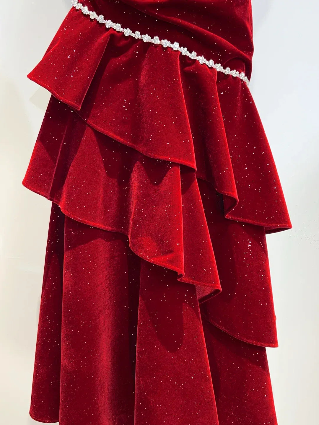 Fashion Strapless Sleeveless Sheath Crystal Floor-Length Prom Dress